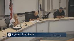 Navigate to Cemetery Commission 7-21-2023
