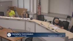 Navigate to Cemetery Commission 9-8-2023