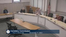 Navigate to Cemetery Commission 11-17-2023