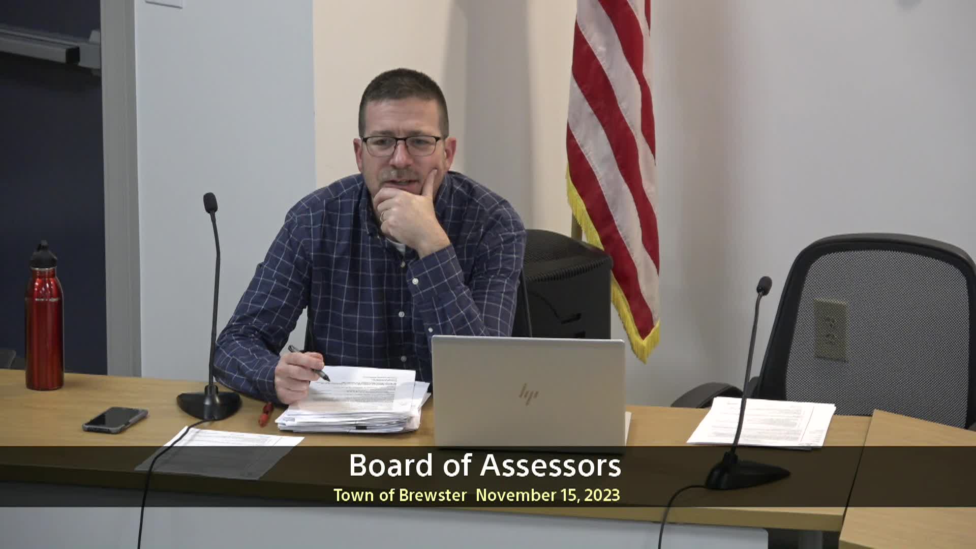 Thumbnail of meeting video shows the Deputy Assessor in Rm B