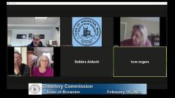 Navigate to Cemetery Commission 2-18-2022
